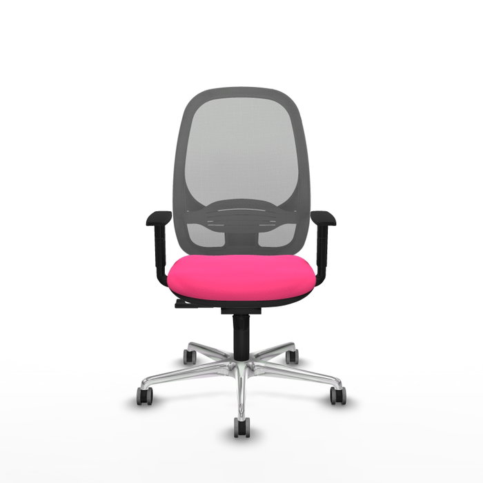 PIQUERAS Y CRESPO Silla de oficina Cilanco con mecanismo Sincro, Rosa y Gris PIQUERAS Y CRESPO Silla de oficina Cilanco con mecanismo Sincro, Rosa y Gris