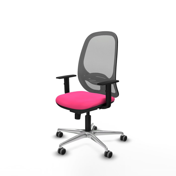 PIQUERAS Y CRESPO Silla de oficina Cilanco con mecanismo Sincro, Rosa y Gris PIQUERAS Y CRESPO Silla de oficina Cilanco con mecanismo Sincro, Rosa y Gris