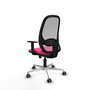 PIQUERAS Y CRESPO Silla de oficina Cilanco con mecanismo Sincro, Rosa y Gris