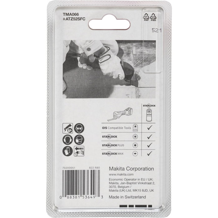Makita Hoja de Raspador 52mm TMA066 Makita Hoja de Raspador 52mm TMA066
