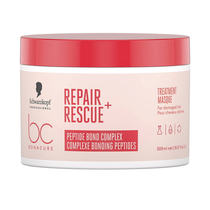 Schwarzkopf Bonacure Repair Rescue Treatment 500 ml - Tratamiento Reparador Intensivo para Cabello Dañado - Vegano Schwarzkopf Bonacure Repair Rescue Treatment 500 ml - Tratamiento Reparador Intensivo para Cabello Dañado - Vegano