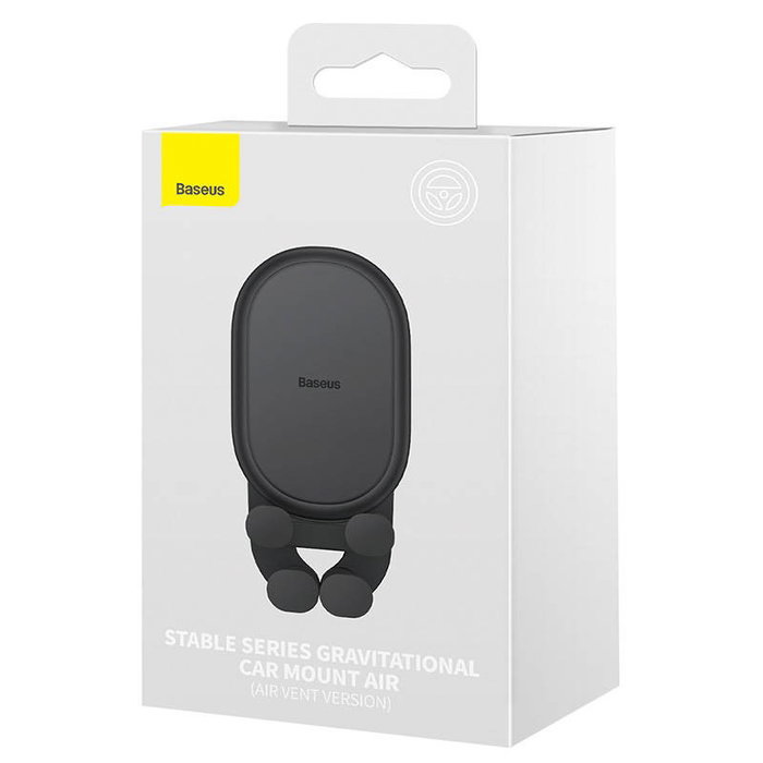 Baseus Soporte Gravitacional para Smartphone para Coche - Negro / Plata Baseus Soporte Gravitacional para Smartphone para Coche - Negro / Plata