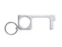 Blanca Llavero Higiénico Anticontacto Acero Inoxidable 3,20x7,60 cm para Evitar Tocar Superficies