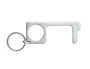 Blanca Llavero Higiénico Anticontacto Acero Inoxidable 3,20x7,60 cm para Evitar Tocar Superficies