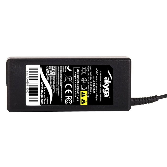 AKYGA Alimentador de Impulso 90W 20V 4,5A Conector 11/4,5mm