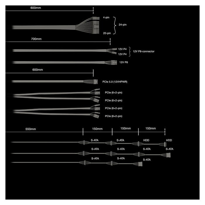 Be Quiet! BN337 Fuente de Alimentación 850W 80+ Platinum Modular ATX 3.1