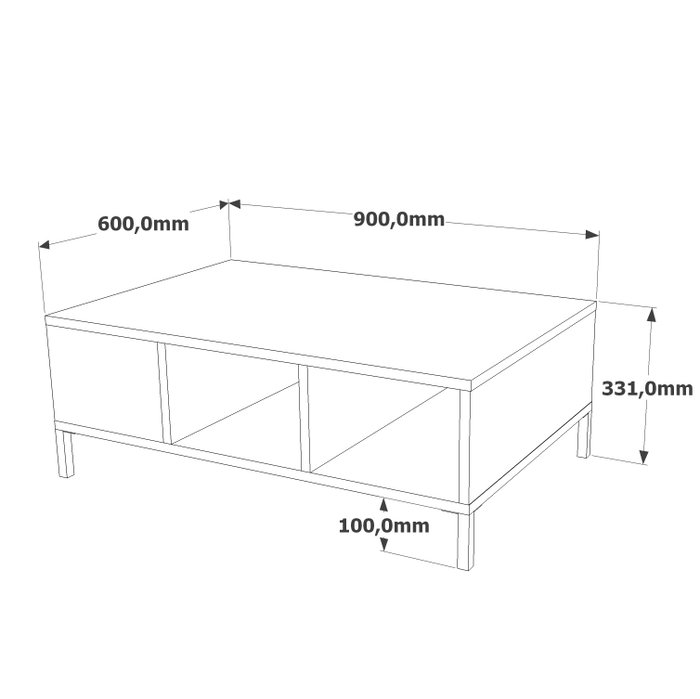 Hanah Home Conjunto Muebles Salón Pino Atlántico Antracita Melamina TV Mesa Centro 160cm