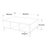 Hanah Home Conjunto Muebles Salón Pino Atlántico Antracita Melamina TV Mesa Centro 160cm