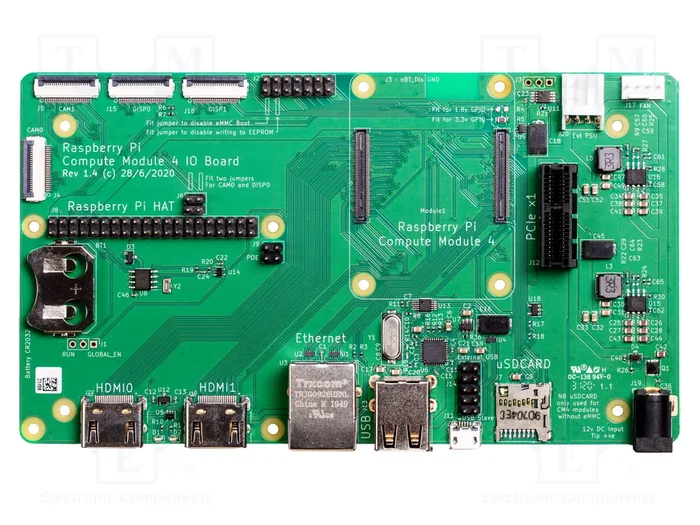 RASPBERRY PI RPI CM4IO Placa de Desarrollo para Compute Module 4 RASPBERRY PI RPI CM4IO Placa de Desarrollo para Compute Module 4