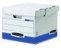Fellowes Contenedor de Archivo con Tapa Fija Azul-Blanco