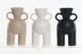 DKD Home Decor Jarrón de Porcelana Surtido 11,5x9x19,5 cm