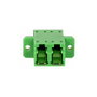 Synergy21 Cable de fibra óptica 9/125u Singlemode duplex verde con funda de PVC, con brida y protección láser en un extremo