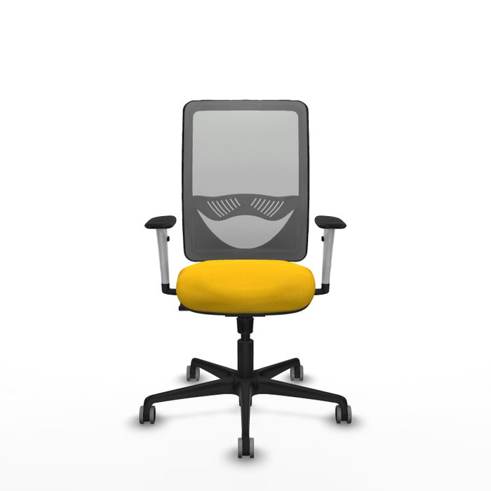 PIQUERAS Y CRESPO Silla de oficina Zulema con mecanismo Sincro, Amarillo y Gris PIQUERAS Y CRESPO Silla de oficina Zulema con mecanismo Sincro, Amarillo y Gris