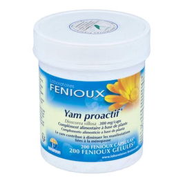 FENIOUX Yam Proactiv 200 Cápsulas - Ayuda a Reducir Sofocos y Síntomas de la Menopausia