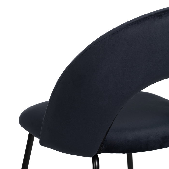 Silla Azul Tejido-Metal Contract 49 X 60 X 81 cm (Set de 4)