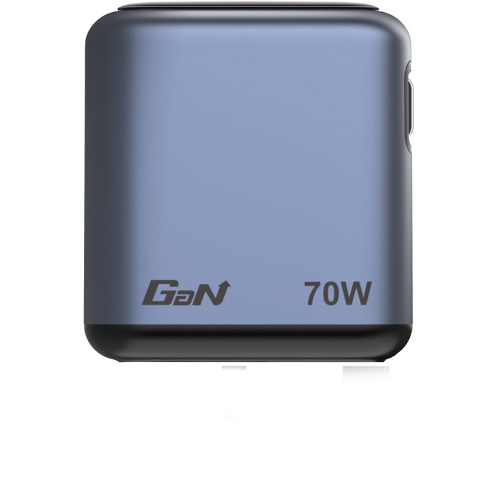 Verbatim Mini GaN Charger 70W con Cable USB-C Retráctil y Pantalla