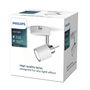 Philips Foco Meranti GU10 Lámpara 1 Foco Ajustable Blanco Metal 8 x 15,5 x 8 cm