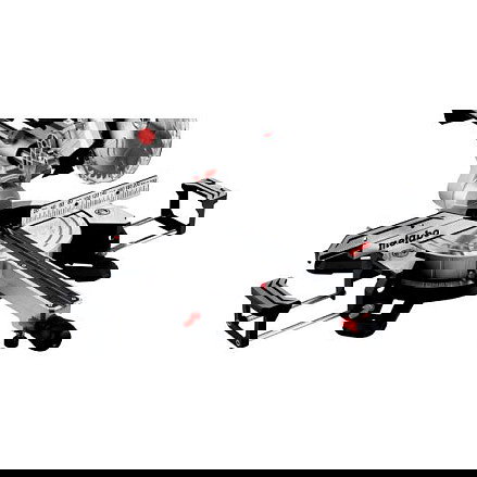 Metabo Set KGS 305 M + KSU 401 Sierra ingleteadora doble bisel 30.5 cm 1600W 3700 RPM con guía láser