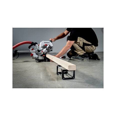 Metabo Set KGS 305 M + KSU 401 Sierra ingleteadora doble bisel 30.5 cm 1600W 3700 RPM con guía láser