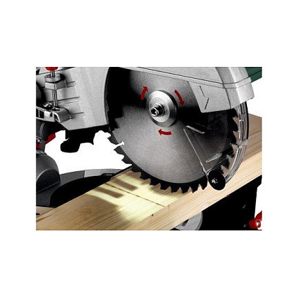 Metabo Set KGS 305 M + KSU 401 Sierra ingleteadora doble bisel 30.5 cm 1600W 3700 RPM con guía láser