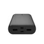 Belkin BPB016BTBK Powerbank Externo 26000 mAh Negro con Carga Rápida PPS 32W, 4 Puertos (2 USB-C, 2 USB-A) y Cable Incluido