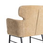 Silla Beige Tejido-Metal Salón 59,50 X 62,50 X 86 cm (Set de 2)
