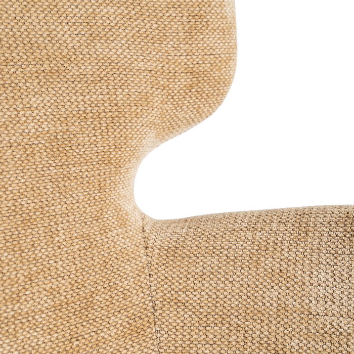 Silla Beige Tejido-Metal Salón 59,50 X 62,50 X 86 cm (Set de 2)