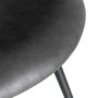 Silla Negro Metal / Simil Piel 53 X 51,50 X 76 cm (Set de 2)