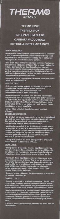 Thermosport Termo Inox 500 ml Soft Touch 2-Surt (6 Unidades)