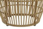 DKD Home Decor Set de 2 Mesas de Centro de Bambú Natural 70x70x50 cm