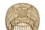 DKD Home Decor Set de 2 Mesas de Centro de Bambú Natural 70x70x50 cm