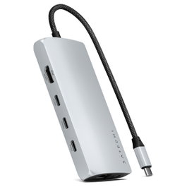 Satechi USB-C Multiport Adapter 8K with Ethernet V3 silver