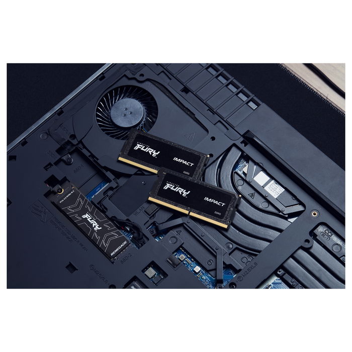 Kingston Fury Impact 64GB (2x32GB) DDR5 4800MT/s CL38 SODIMM Kit para Portátil