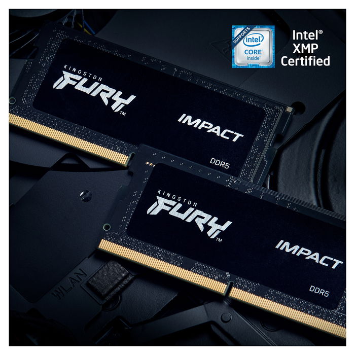 Kingston Fury Impact 64GB (2x32GB) DDR5 4800MT/s CL38 SODIMM Kit para Portátil