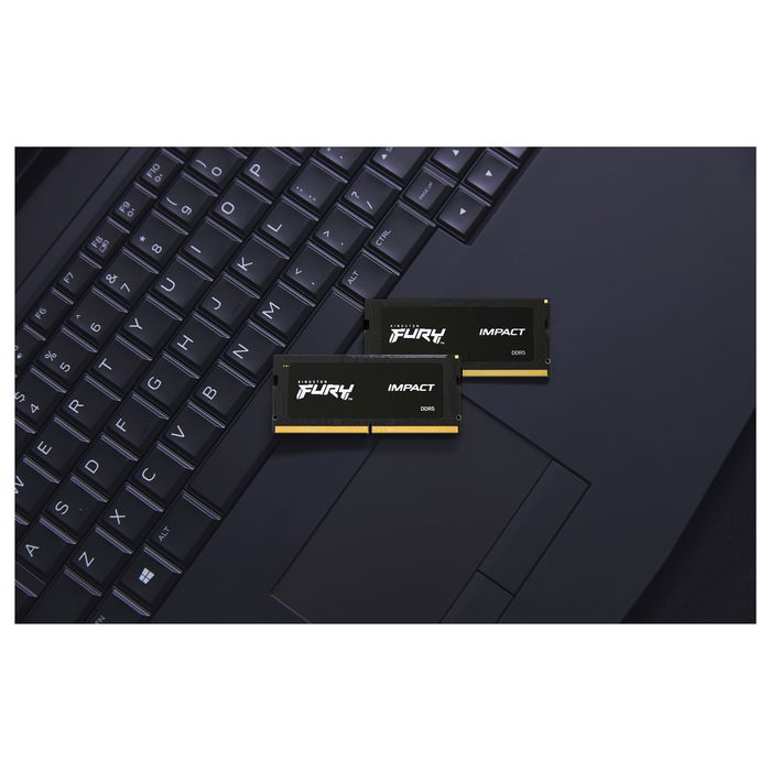 Kingston Fury Impact 64GB (2x32GB) DDR5 4800MT/s CL38 SODIMM Kit para Portátil