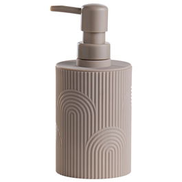 DAY Dispensador de Jabón Líquido 380 ml, Plástico ABS con Relieve, Colores Surtidos (Beige o Gris)