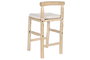 DKD Home Decor Taburete Teca Poliéster 50x50x102 Natural