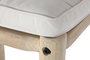 DKD Home Decor Taburete Teca Poliéster 50x50x102 Natural