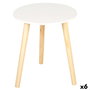 Mesa auxiliar Max Home Blanco 35 x 40 x 35 cm (6 Unidades)
