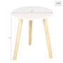 Mesa auxiliar Max Home Blanco 35 x 40 x 35 cm (6 Unidades)