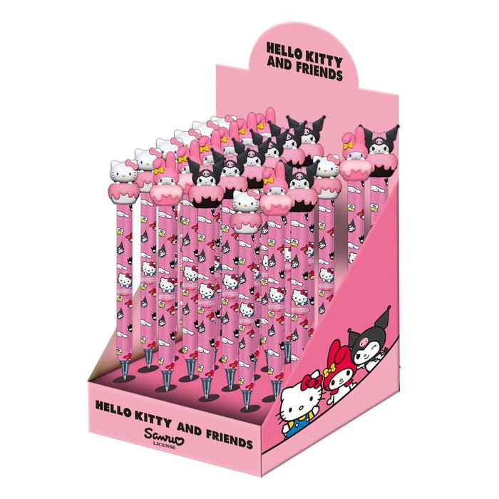 Karactermania Expositor Hello Kitty Mix con 24 Bolígrafos de Gel Borrable