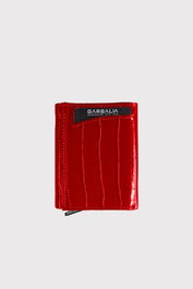 Zoozie Bags Cartera Unisex Rojo Piel PU Elegante y Resistente para Hombre y Mujer