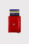 Zoozie Bags Cartera Unisex Rojo Piel PU Elegante y Resistente para Hombre y Mujer
