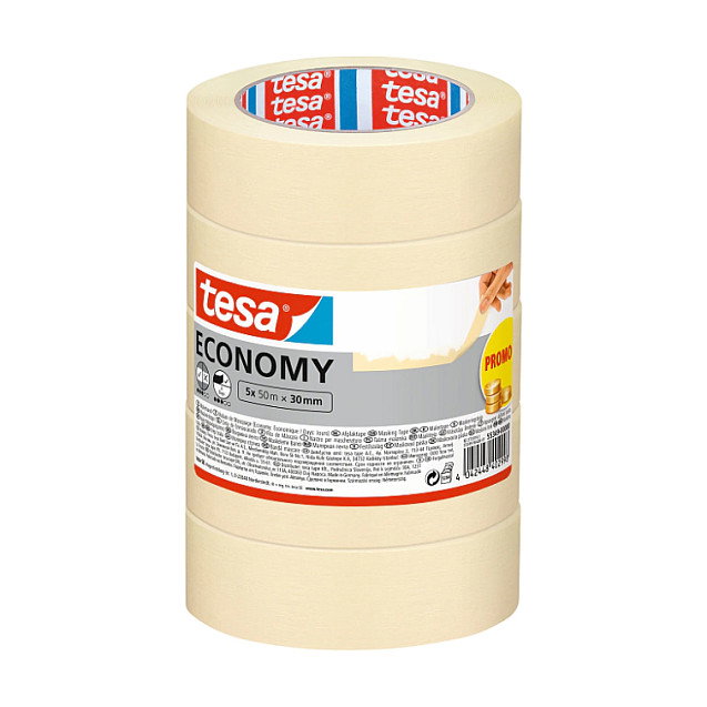 Tesa Malerband Economy 5x 50m x 30mm PROMO Tesa Malerband Economy 5x 50m x 30mm PROMO