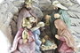 DKD Home Decor Nacimiento de Resina con Alas Beige y Multicolor