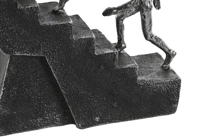 DKD Home Decor Figura Decorativa Resina Gris Oscuro 5 x 32 x 27 cm (2 Unidades)