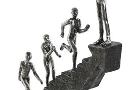 DKD Home Decor Figura Decorativa Resina Gris Oscuro 5 x 32 x 27 cm (2 Unidades)