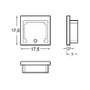 Brumberg 53039260 QUALITYFLEX si Set de tapas finales Plata