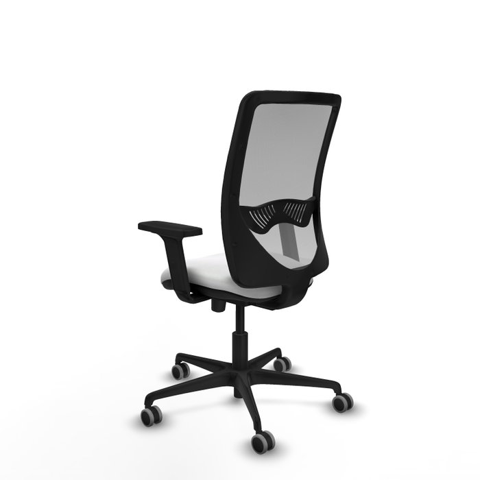 PIQUERAS Y CRESPO Silla de oficina Zulema con mecanismo Sincro/Traslack, Blanco y Gris PIQUERAS Y CRESPO Silla de oficina Zulema con mecanismo Sincro/Traslack, Blanco y Gris