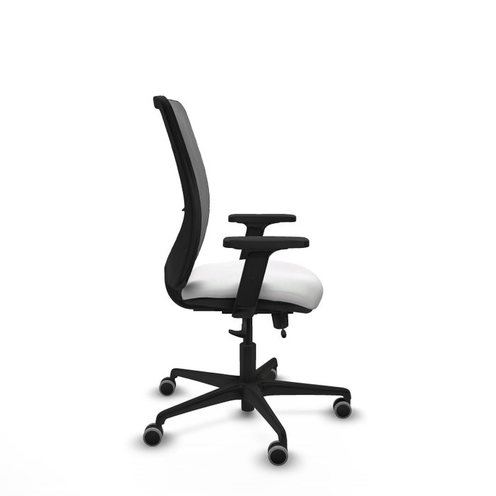 PIQUERAS Y CRESPO Silla de oficina Zulema con mecanismo Sincro/Traslack, Blanco y Gris PIQUERAS Y CRESPO Silla de oficina Zulema con mecanismo Sincro/Traslack, Blanco y Gris